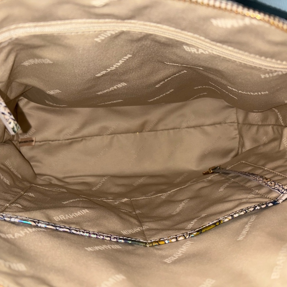 Brahmin Large Duxbury Satchel Snake Print 3 Pc Set. - Picture 2 of 10